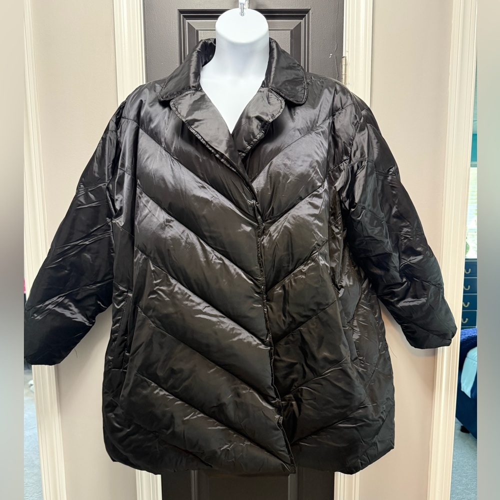 Ava & Viv Women's Black Puffer Jacket